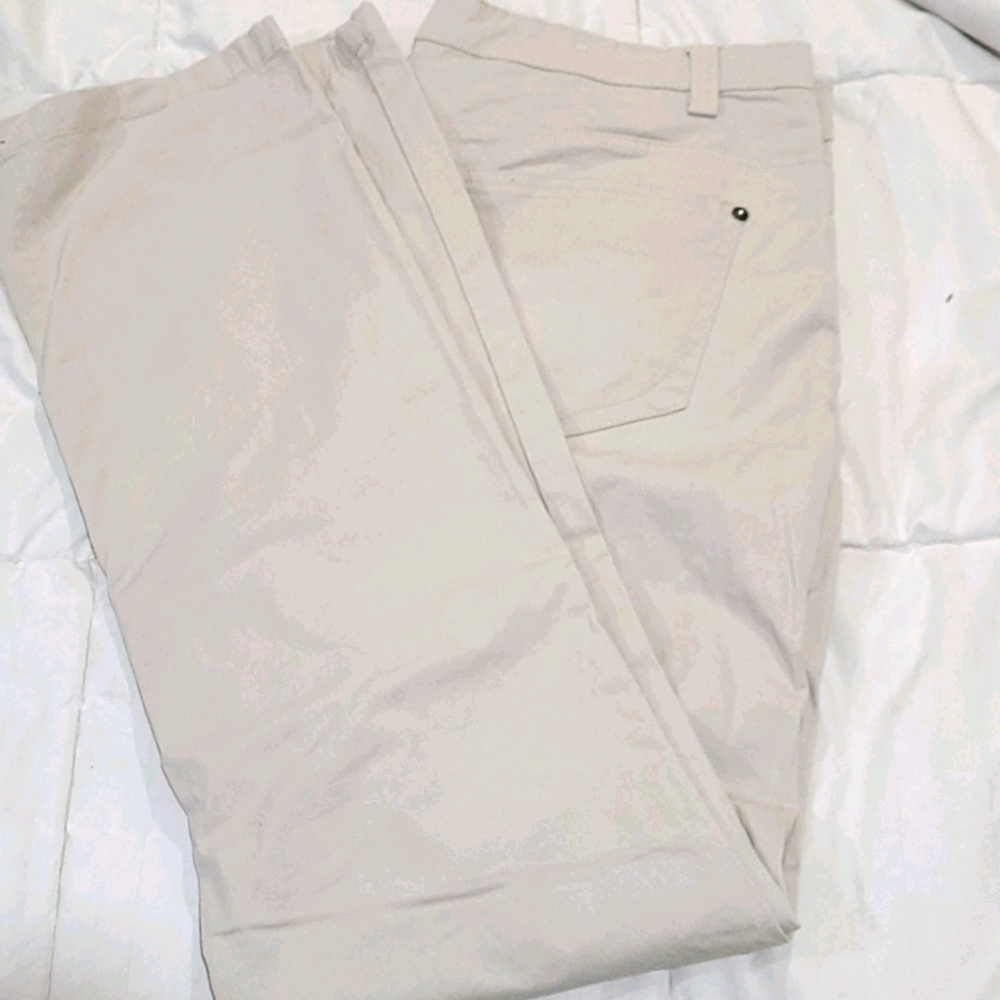 Mens light khaki pants  by paper denim and cloth